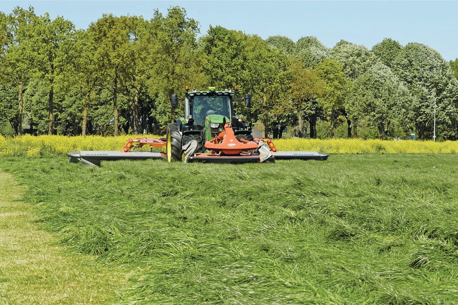 gras maaien nieuwe triple maaier